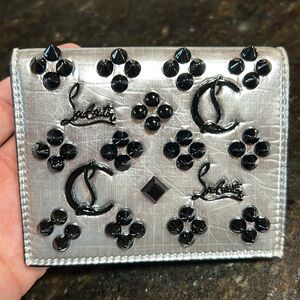 Christian Louboutin Leather Spiked Wallet
